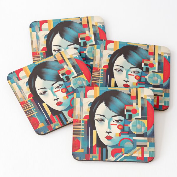 Item preview, Explore Simplistic & Minimalistic Japanese Geisha Portraits with a Majestic Touch designed and sold by ArtificialGenes.