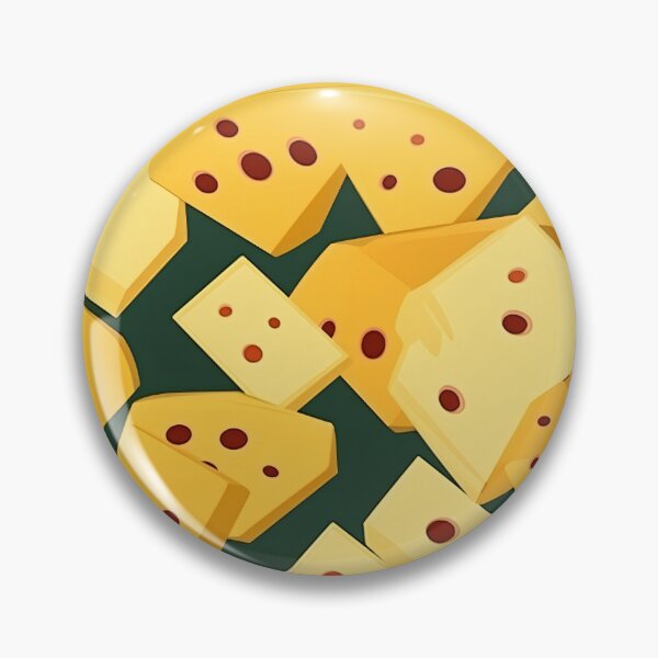 Item preview, Cheese block with Swiss-style perforations, a gourmet's delight designed and sold by StrawberryJolly.