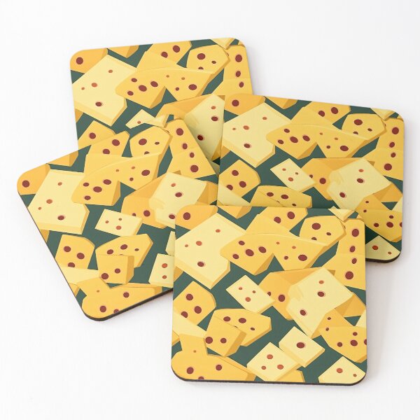 Item preview, Cheese block with Swiss-style perforations, a gourmet's delight designed and sold by StrawberryJolly.