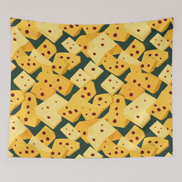 Item preview, Cheese block with Swiss-style perforations, a gourmet's delight designed and sold by StrawberryJolly.
