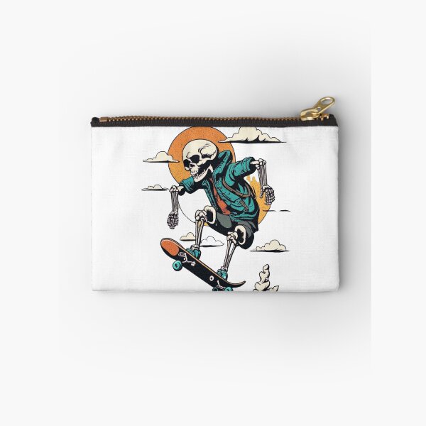 Item preview, Sunset Skating Skeleton - Retro Vibes designed and sold by Skelbrand.