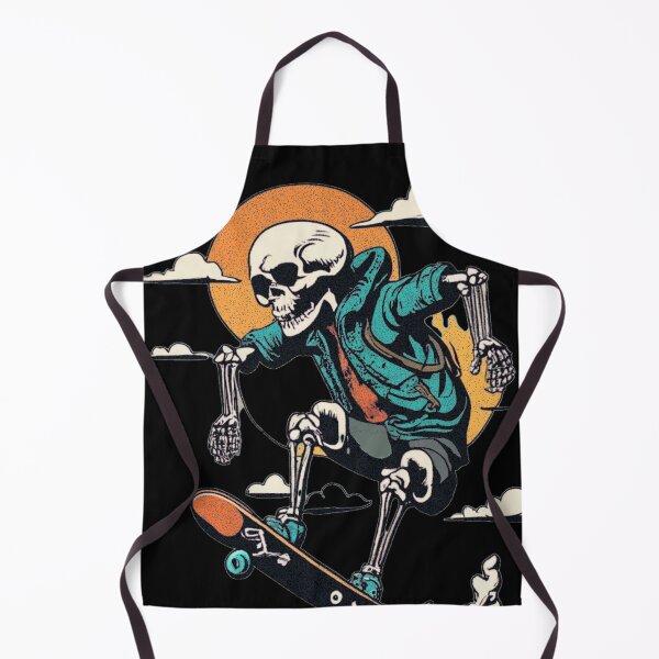 Item preview, Sunset Skating Skeleton - Retro Vibes designed and sold by Skelbrand.