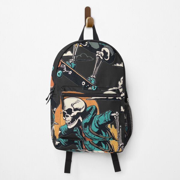 Item preview, Sunset Skating Skeleton - Retro Vibes designed and sold by Skelbrand.