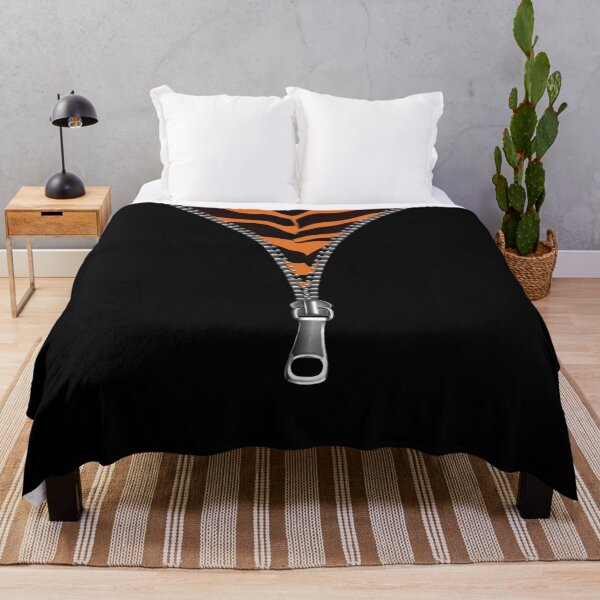 Item preview, tiger skin under zip designed and sold by yaZzaboy.