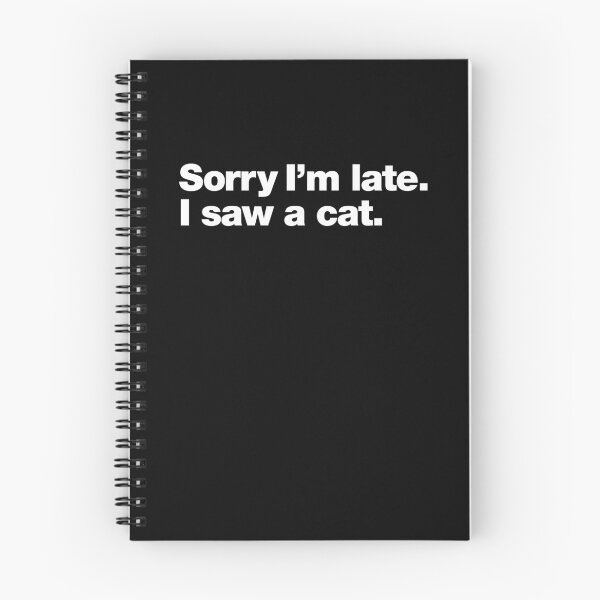 Item preview, Lo siento, llego tarde. Vi un gato. designed and sold by chestify.