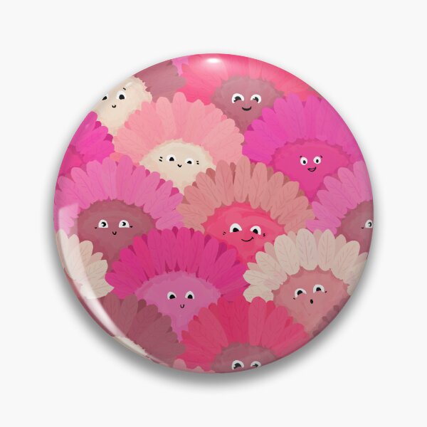 Item preview, Cute Pink Smiling Faces Daisy Pattern designed and sold by rnmarts.