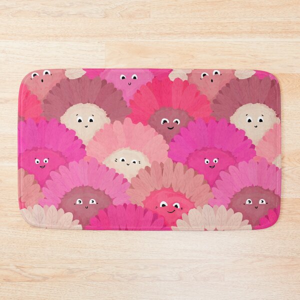 Item preview, Cute Pink Smiling Faces Daisy Pattern designed and sold by rnmarts.