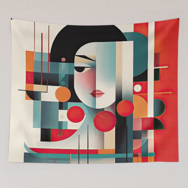 Item preview, Explore Simplistic & Minimalistic Japanese Geisha Portraits with a Majestic Touch designed and sold by ArtificialGenes.