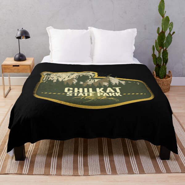 Item preview, Chilkat State Park Alaska Retro Badge Camping Hiking Outdoor Adventure designed and sold by mountainfad.