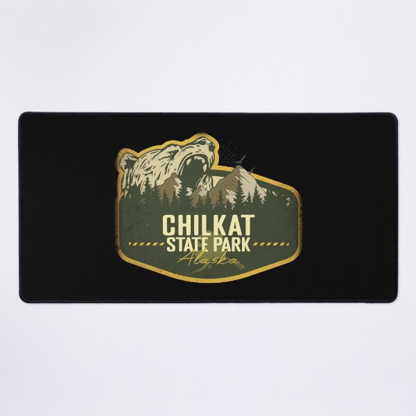 Item preview, Chilkat State Park Alaska Retro Badge Camping Hiking Outdoor Adventure designed and sold by mountainfad.