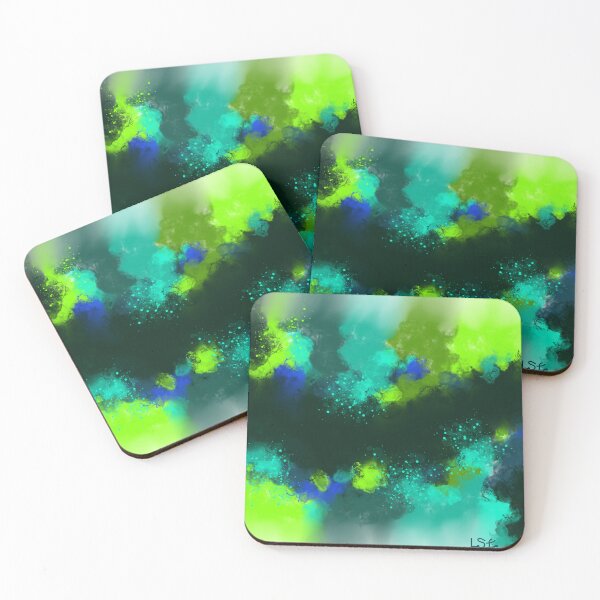 Item preview, Envy Green Blue Abstract Contemporary Modern Art designed and sold by Joey Santiago.