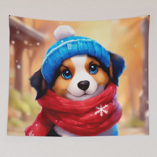 Item preview, Cute 3d Christmas Puppy Dog designed and sold by Bunmigraphics .