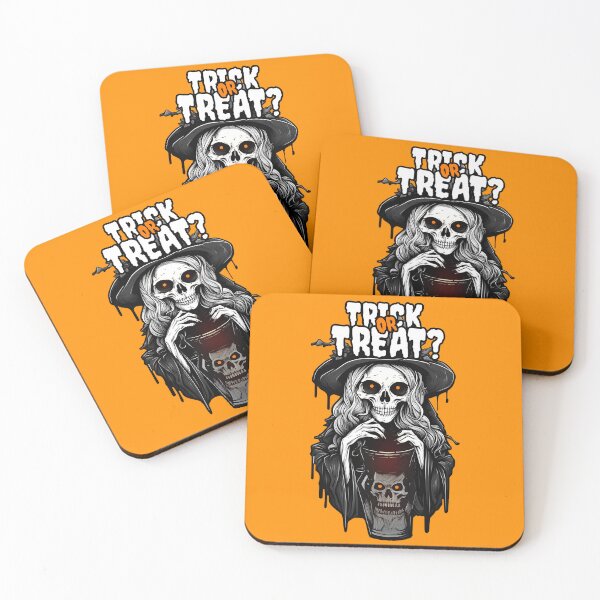 Item preview, Halloween Trick or treat death invert colors designed and sold by AngelinaBezm.