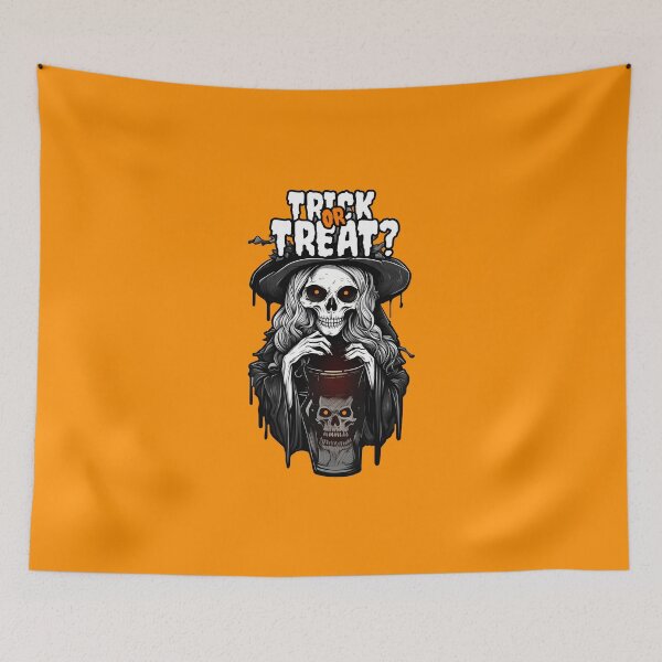 Item preview, Halloween Trick or treat death invert colors designed and sold by AngelinaBezm.