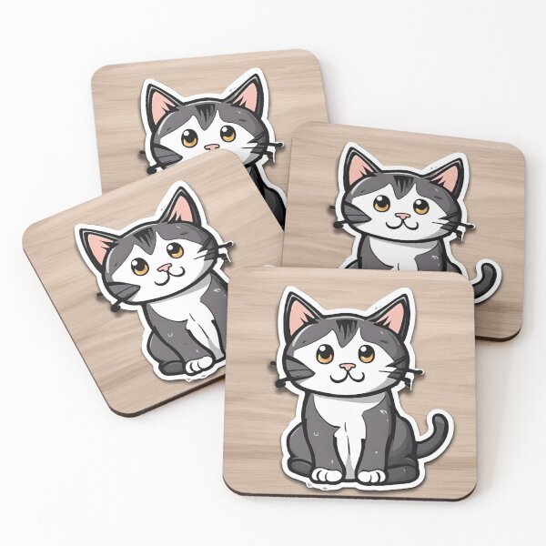 Item preview, cat  sticker  designed and sold by pig2u.