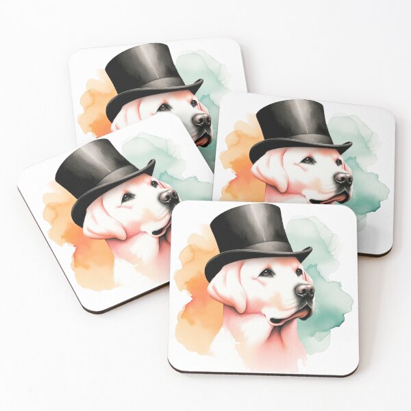 Item preview, Dapper Labrador: Elegance in a Top Hat designed and sold by WatercolorWhisk.