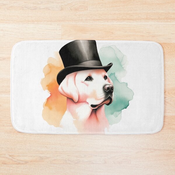 Item preview, Dapper Labrador: Elegance in a Top Hat designed and sold by WatercolorWhisk.