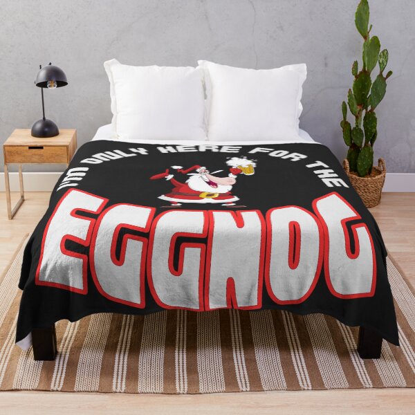 Item preview, Christmas gift ideas, I´m only here for the EGGNOG. White Text. designed and sold by LindaLG.