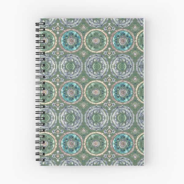Item preview, Medallion boho green designed and sold by Alessandro Remo Mazzoni Remotextiles.