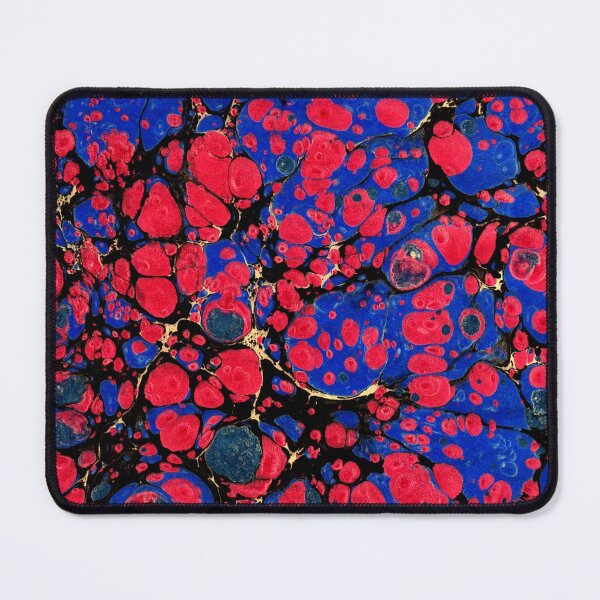 Item preview, marbling art red tulip drawing pattern designed and sold by melektesla.