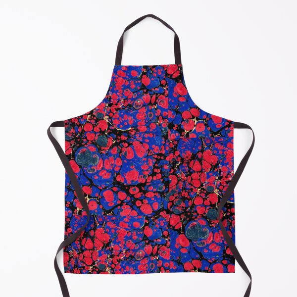 Item preview, marbling art red tulip drawing pattern designed and sold by melektesla.
