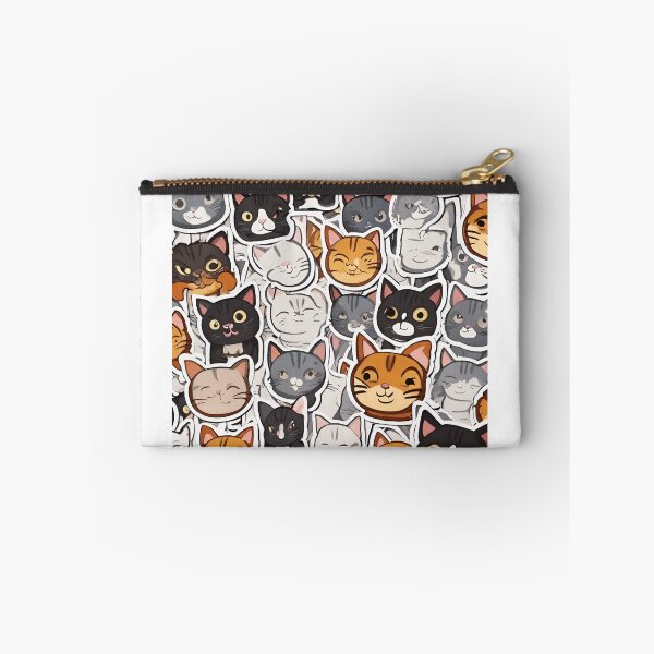 Item preview, cats cartoon sticker digital paper designed and sold by pig2u.