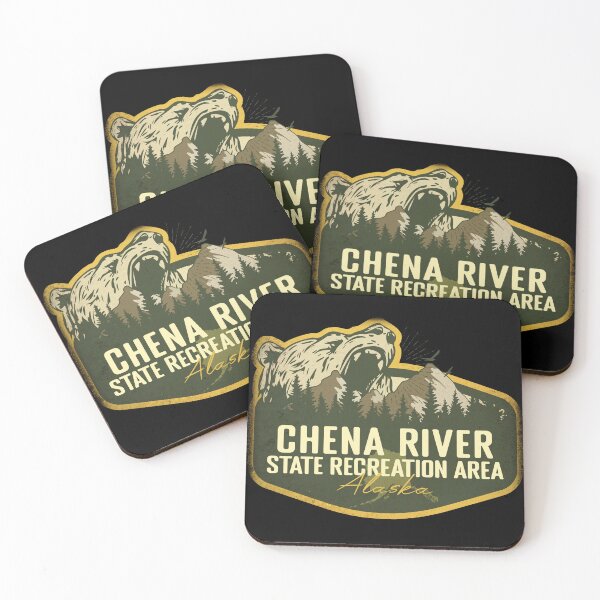 Item preview, Chena River State Recreation Area Alaska Retro Badge Camping Hiking Outdoor Adventure designed and sold by mountainfad.