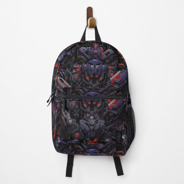 Item preview, Dark Purple and Red Robotic Pattern – Inspired by Evangelion Unit 03 designed and sold by animaesthetic.