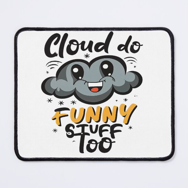 Item preview, CLOUD DO FUNNY STUFF - GREY CLOUD SMILE TOO designed and sold by BRIAN PIERRE-ALEXANDER.