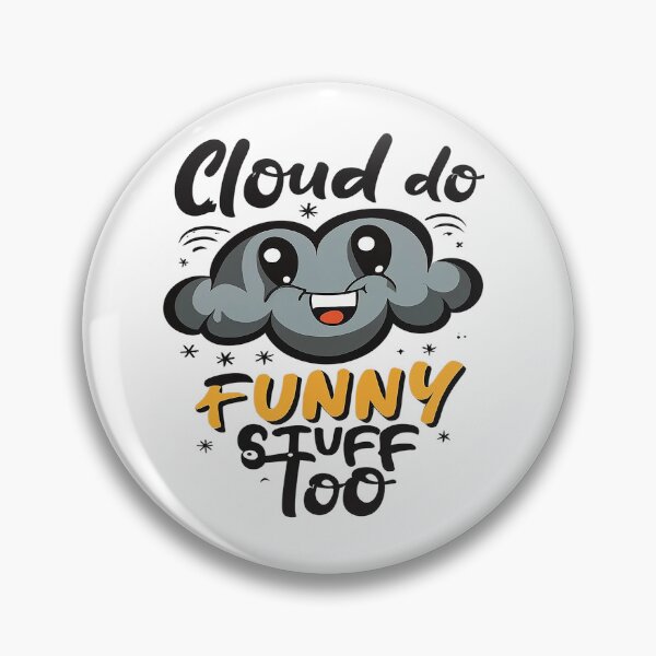 Item preview, CLOUD DO FUNNY STUFF - GREY CLOUD SMILE TOO designed and sold by BRIAN  PIERRE-ALEXANDER.