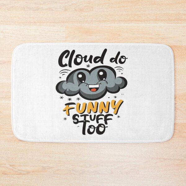 Item preview, CLOUD DO FUNNY STUFF - GREY CLOUD SMILE TOO designed and sold by BRIAN  PIERRE-ALEXANDER.