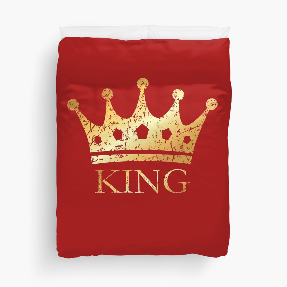 "Royal Golden Crown King for Kings and Royals" Duvet Cover for Sale by