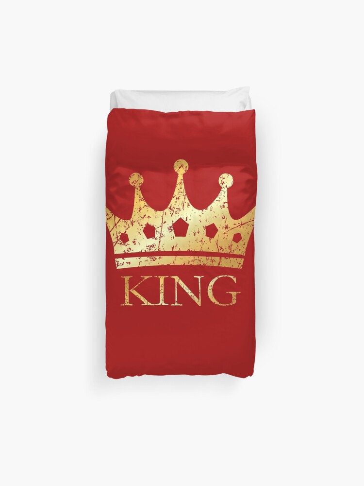 Royal Golden Crown King For Kings And Royals Duvet Cover By