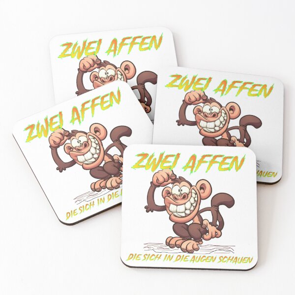 Item preview, Two monkeys looking into each other's eyes designed and sold by Sanooshop.