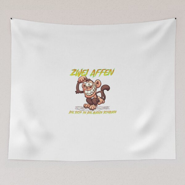 Item preview, Two monkeys looking into each other's eyes designed and sold by Sanooshop.