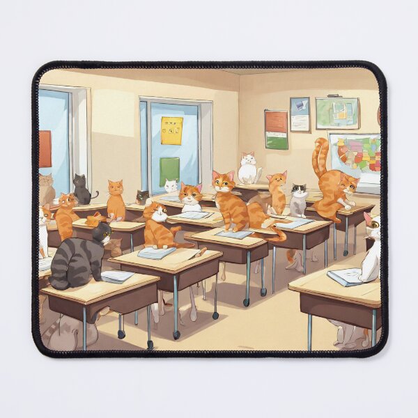 Item preview, cats in classroom designed and sold by pig2u.