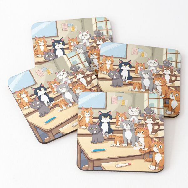 Item preview, cats in classroom designed and sold by pig2u.