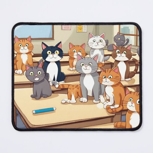 Item preview, cats in classroom designed and sold by pig2u.