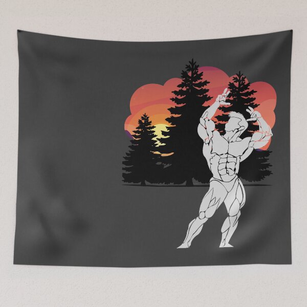 Item preview, Bodybuilding Sunset Posing designed and sold by Sturdust.