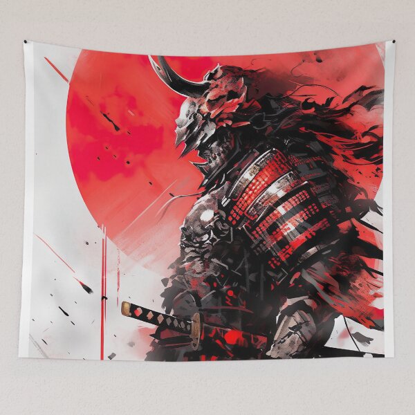Artikelvorschau, Japanisches Kanji SAMURAI – Anime-Hintergrundbild entworfen und verkauft von KAIGAME Art.