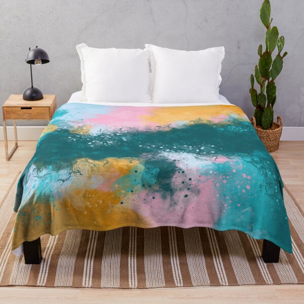 Item preview, Teal Appeal - Orange Pink Teal Abstract designed and sold by Joey Santiago.