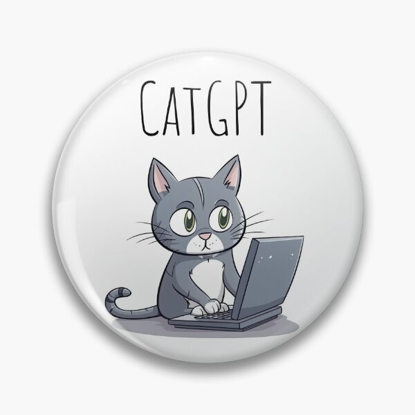 Item preview, Funny Computer Cat - Cat GPT designed and sold by SAFORDO.