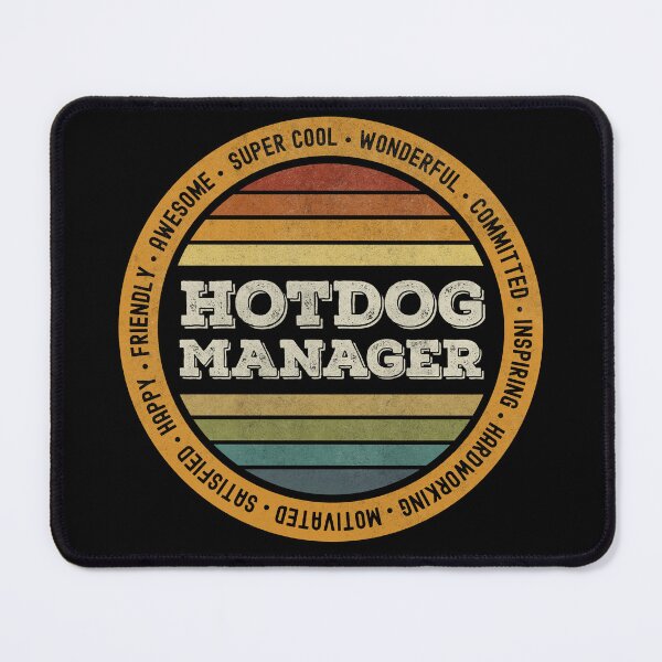 Item preview, Retro Vintage Hotdog Manager designed and sold by MintaApparel.