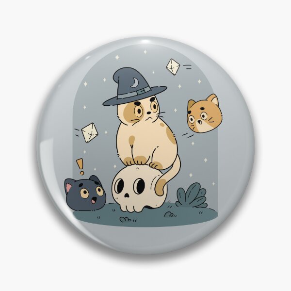 Item preview, Witch Cat and Playful Kittens | Gray designed and sold by ModesaDraw.