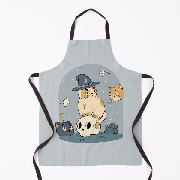 Item preview, Witch Cat and Playful Kittens | Gray designed and sold by ModesaDraw.