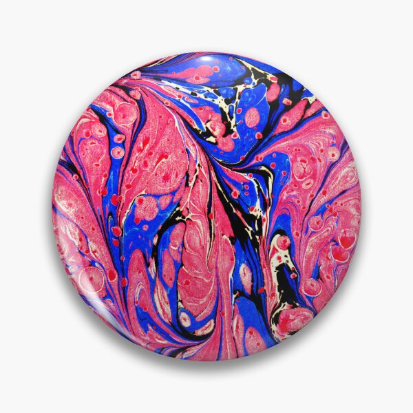 Item preview, marbling art red tulip drawing pattern designed and sold by melektesla.
