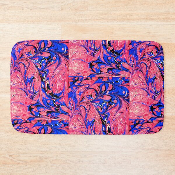 Item preview, marbling art red tulip drawing pattern designed and sold by melektesla.