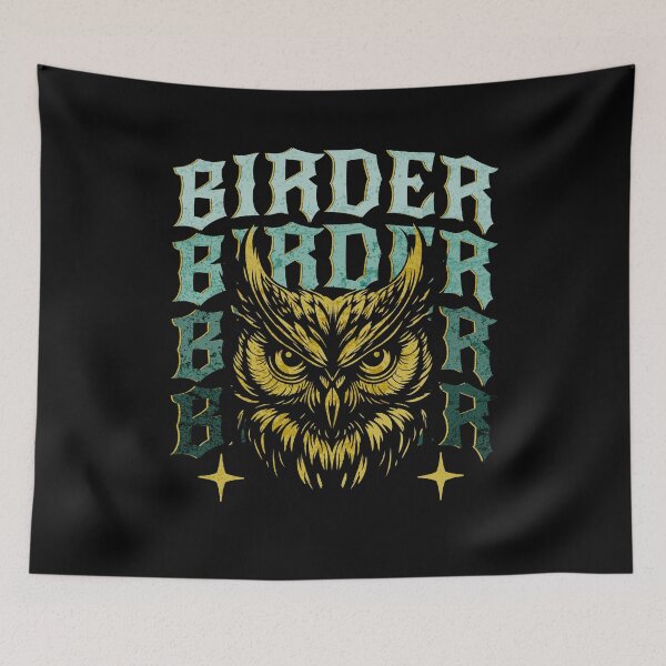 Item preview, Birder with owl  designed and sold by TempoTees.