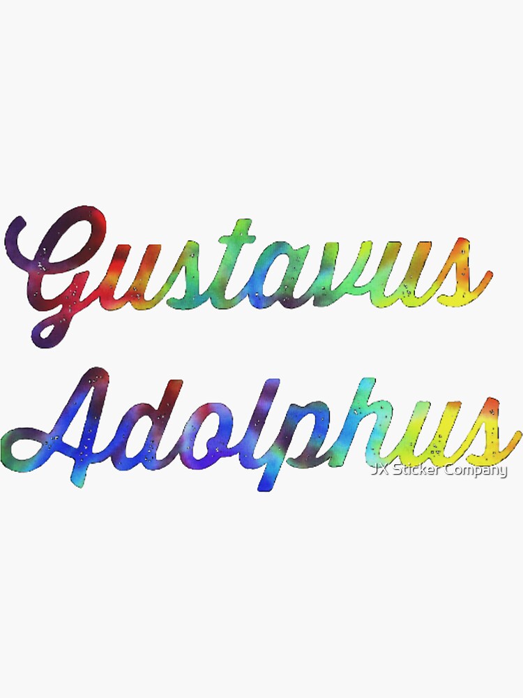 "Gustavus Adolphus Tie State" Sticker by j1448 Redbubble