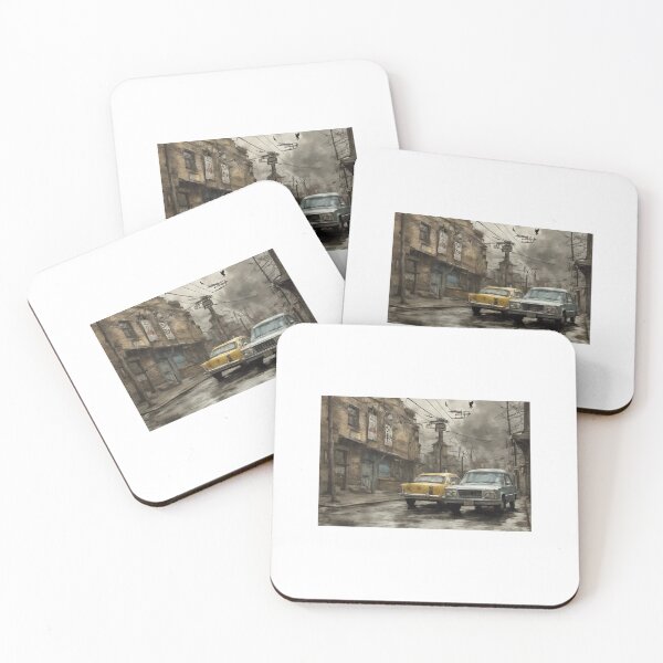 Item preview, car in working class neighborhood designed and sold by Catsicum.